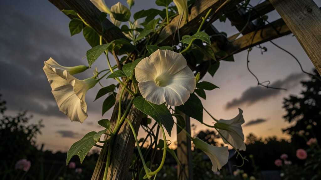 Moonflower Vine (Ipomoea alba)