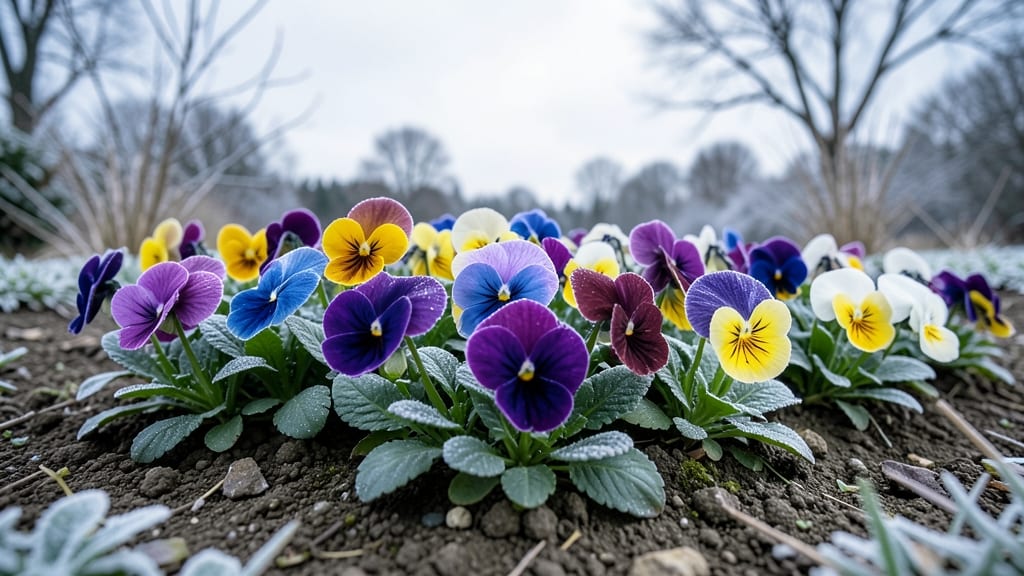 Pansies Cold-Resistant Colors