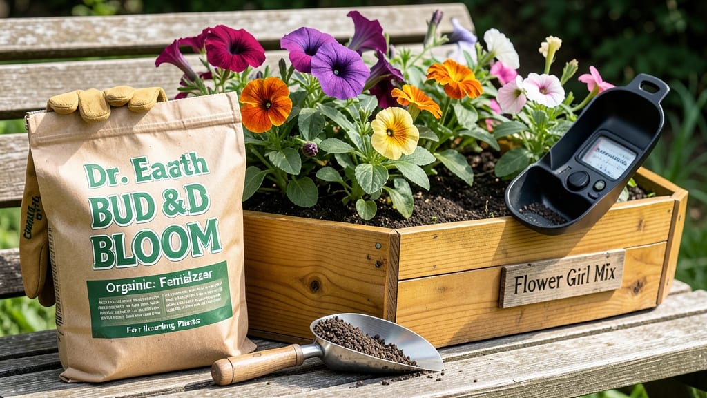 Dr Earth Flower Girl Bud and Bloom Booster: Purple Spike Revival for Year-Round Fragrance
