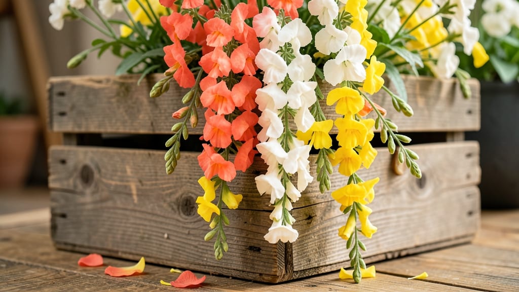 Sunny Snapdragons for Vertical Interest
