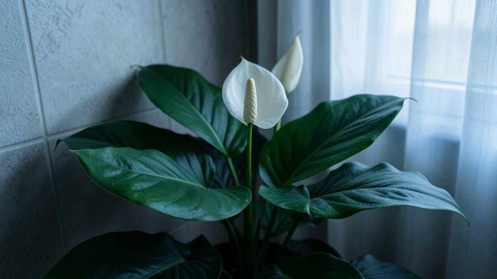 Peace Lily Thrives in Dim Corners