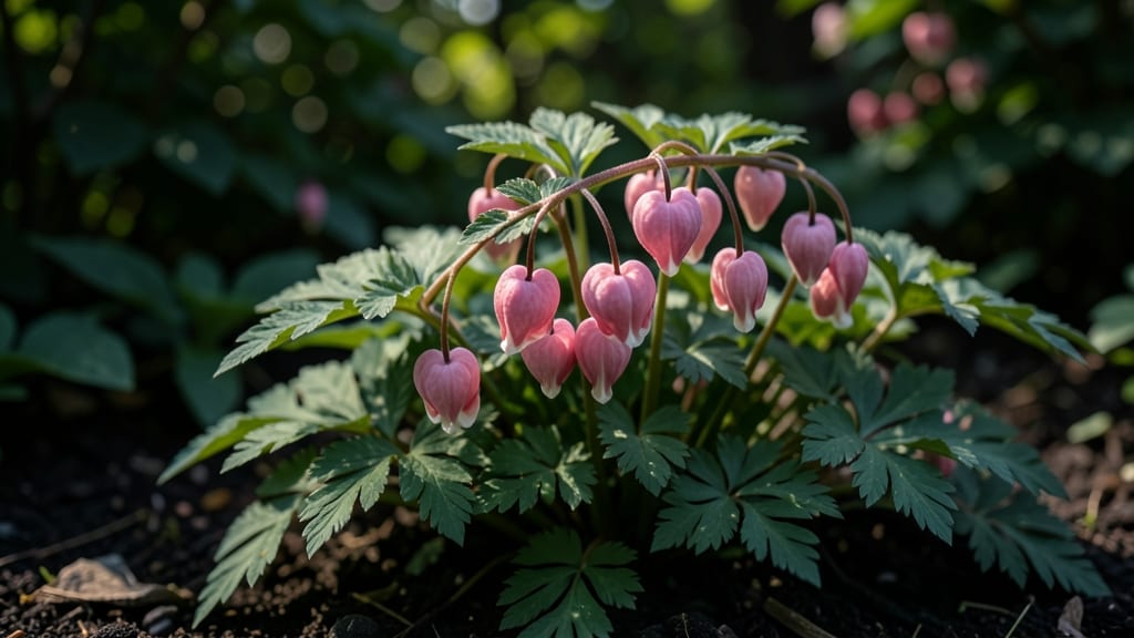 Bleeding Heart: Delicate Pink Heart-Shaped Flowers