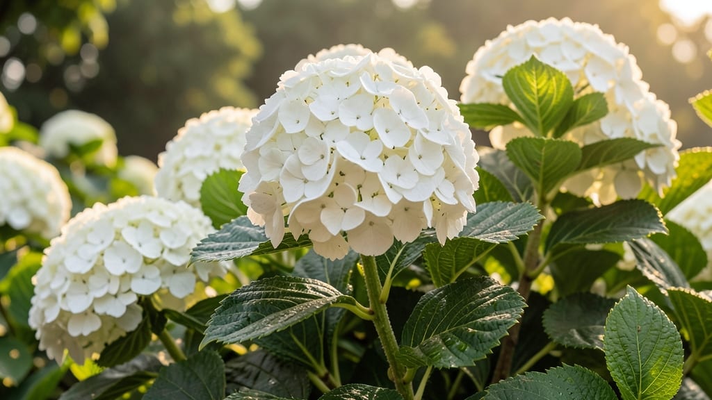 Bigleaf Hydrangea 'Annabelle' for Reliable White Blooms