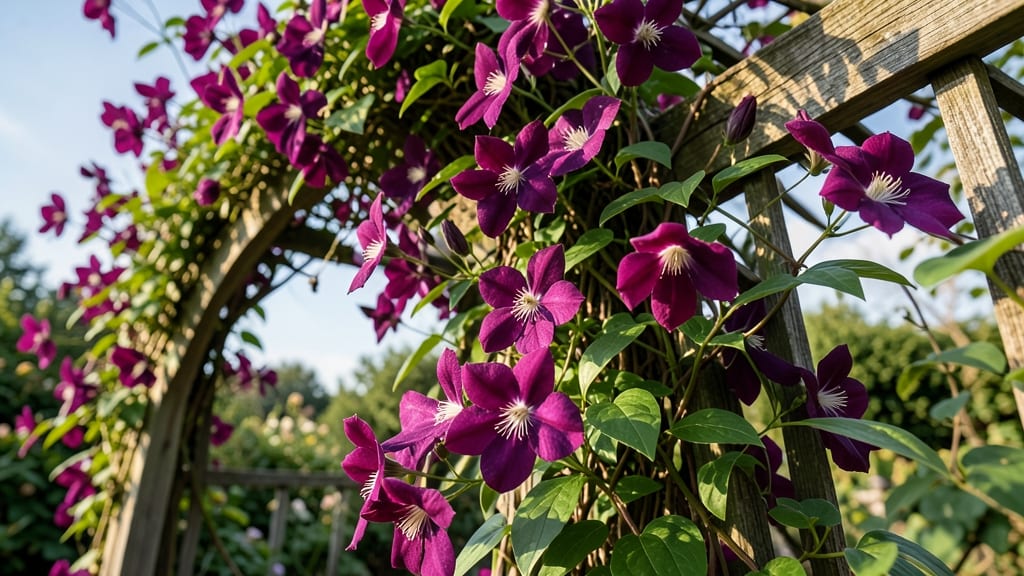 Jackmanii Clematis for Bold Purple Blooms