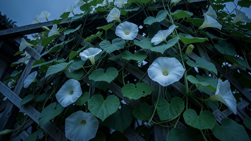 Moonflower Vine with Stunning White Blooms