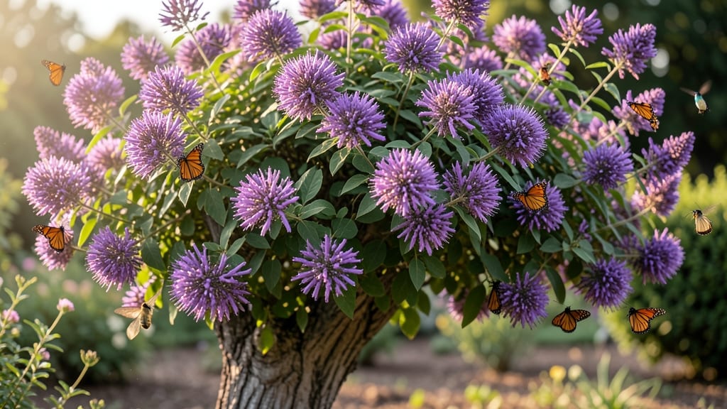 Butterfly Bush with Fragrant Purple Blooms