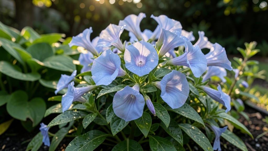 Torenia Fournieri with Sky Blue Blooms