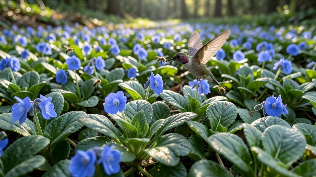 Bugleweed (Ajuga) for Hummingbird-Friendly Blooms