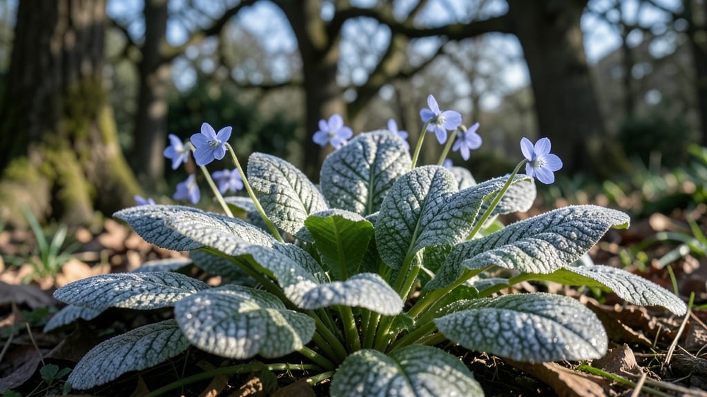 Lungwort: Unique Spotted Leaves with Blue Flowers