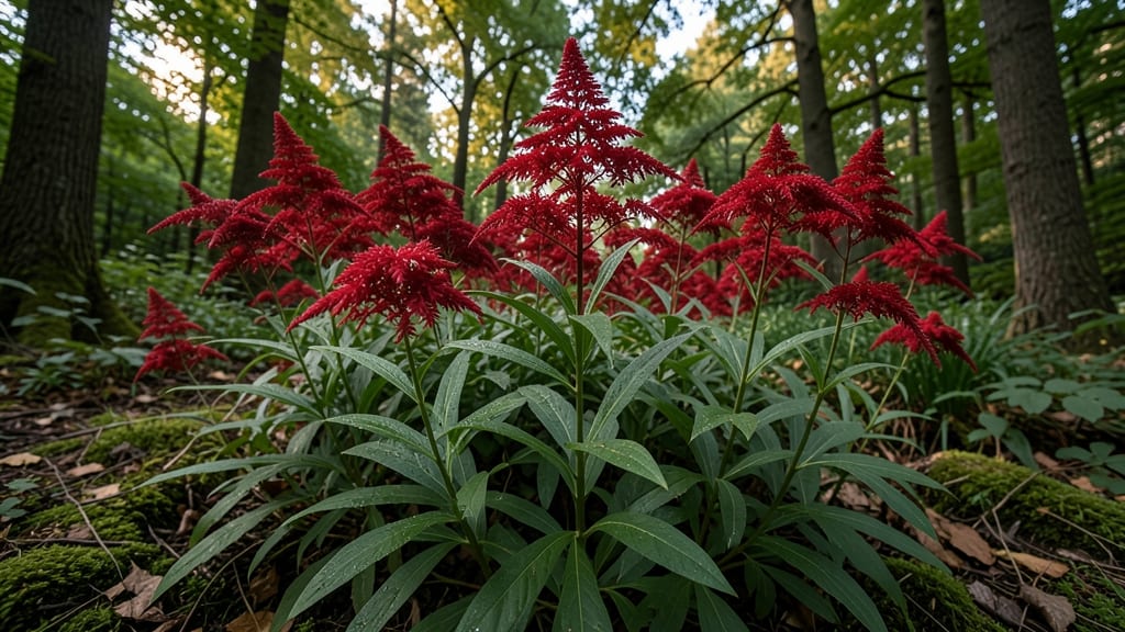 Astilbe 'Fanal' (Red Plume)