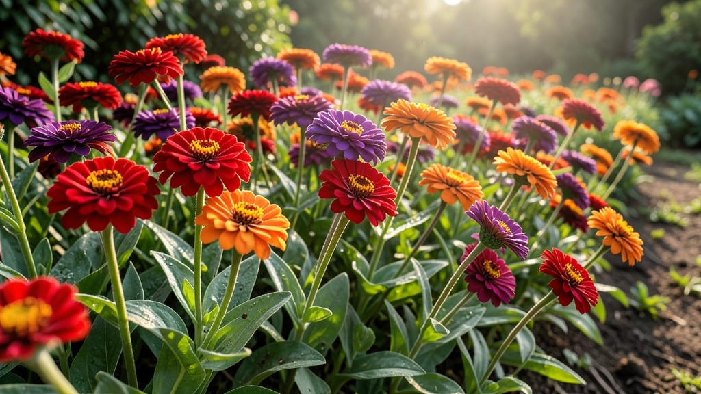 Zinnias for Cut Flowers and Pollinators