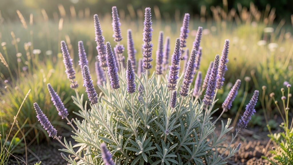 Russian Sage with Lavender-Purple Spikes