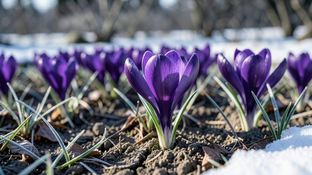 Crocus Late-Season Purple Delights