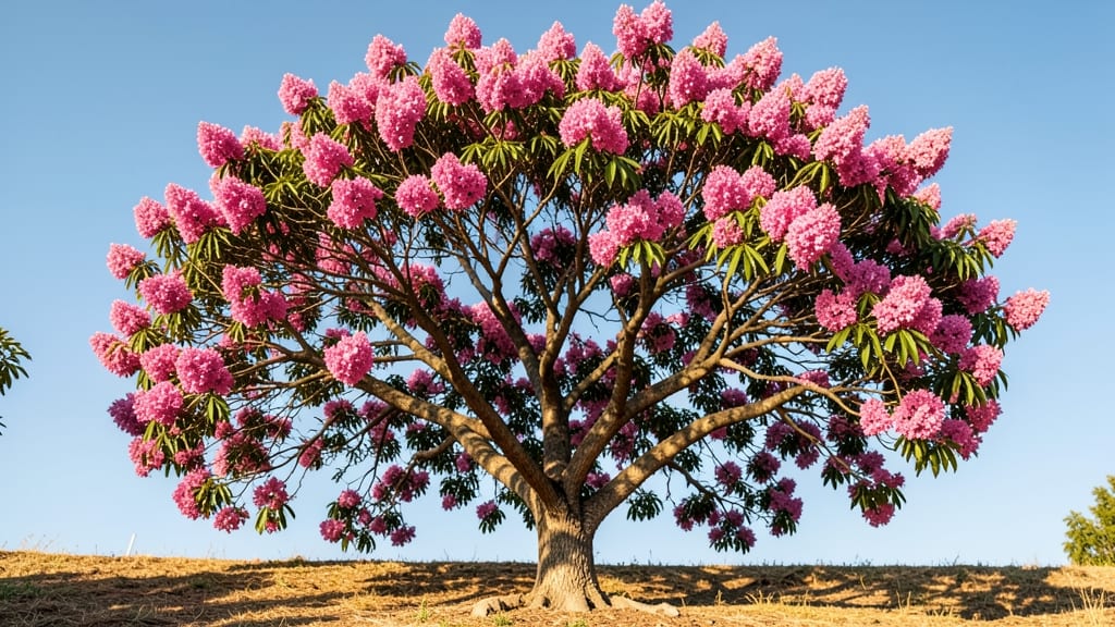 Crape Myrtle Pink Flowering Trees