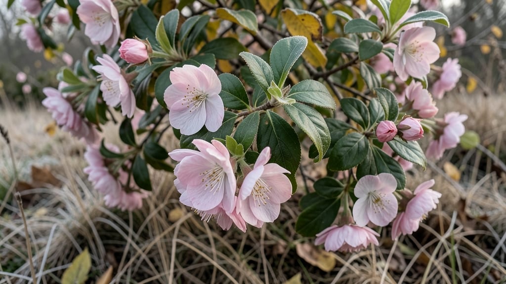 Viburnum Bodnantense for Winter Pink Flowers
