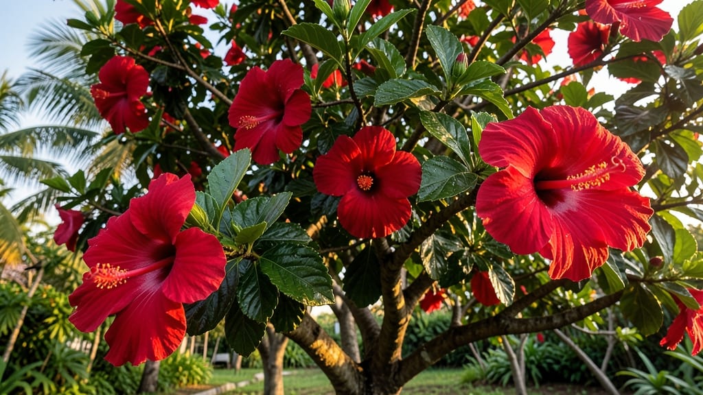 Hibiscus Trees for Hummingbird Attraction