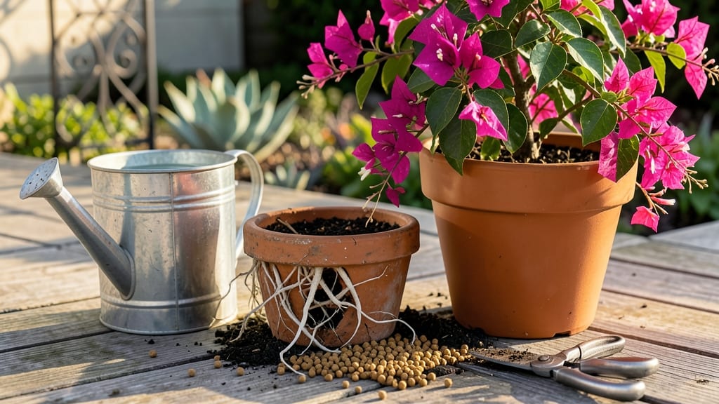 How to Make Bougainvillea Bloom in Pots: Prune and Feed for Nonstop Purple Cascades