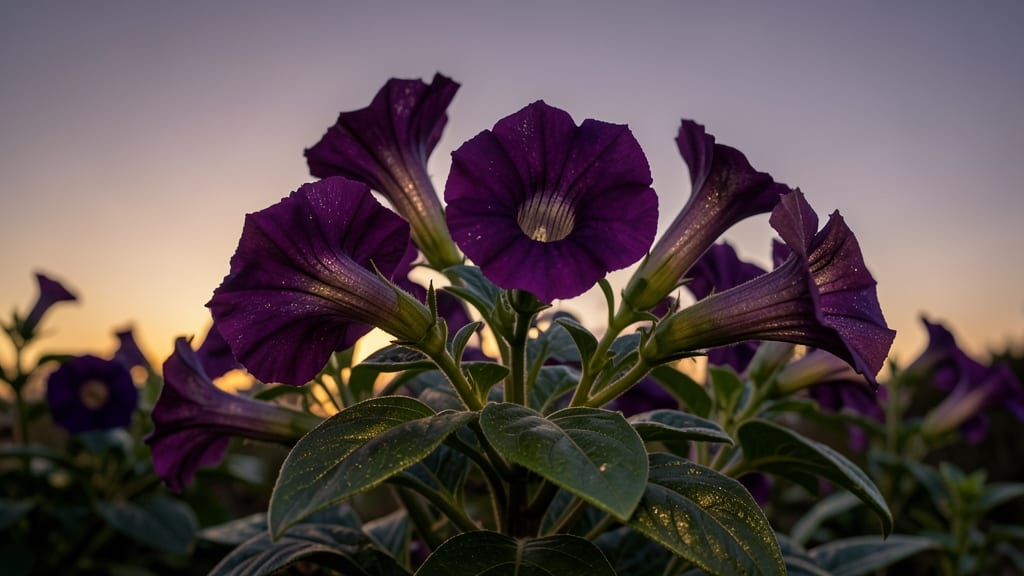 Four O'Clock Flower's Deep Purple Varieties