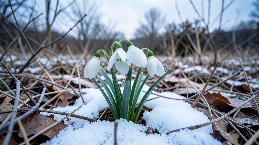 Snowdrops Galanthus Nivalis