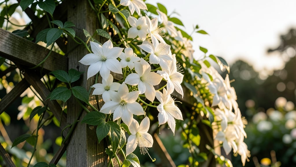Comtesse de Bouchard Clematis for White Elegance