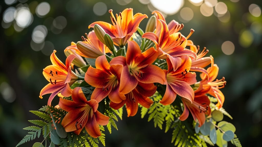 Fiery Lilies for Bold Statement Pieces