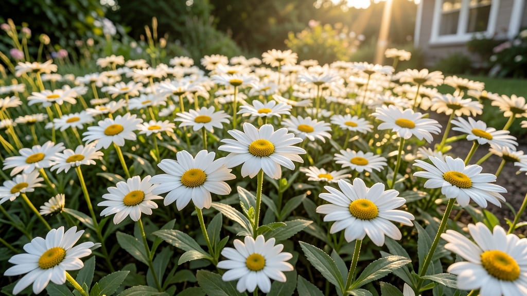 Shasta Daisy White Blooms