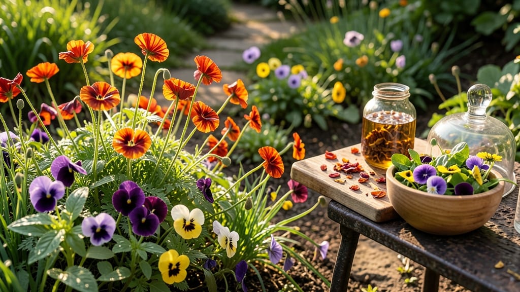 Edible Flower Garden for Culinary Delights