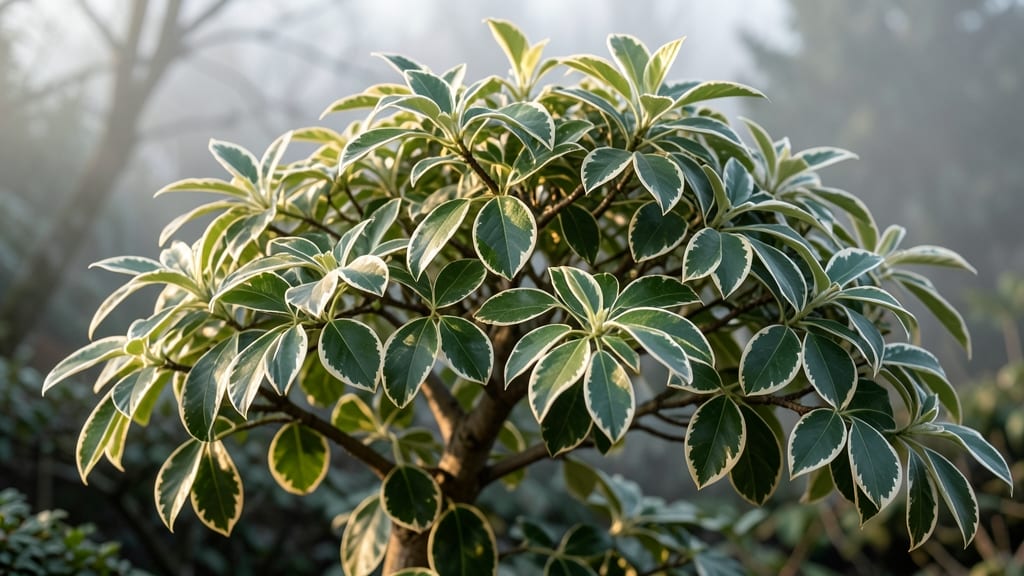 Pieris Japonica Variegata for Textural Contrast