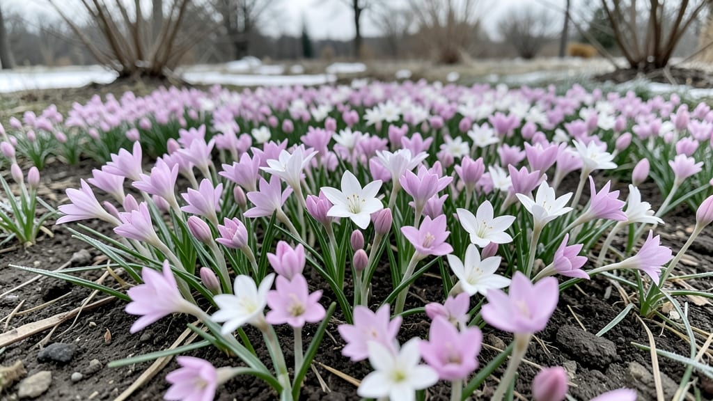 Glory-of-the-Snow: Stunning Pink and White Starbursts