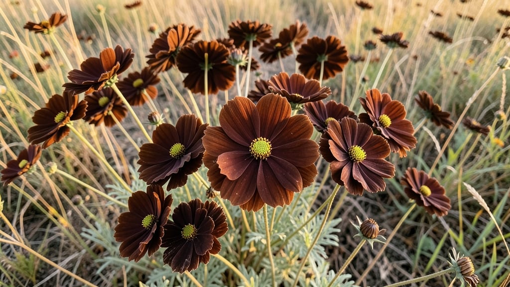Cosmos in Chocolate Stripes