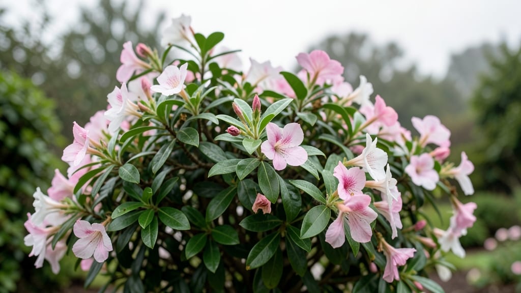 Abelia with Pink and White Flowers