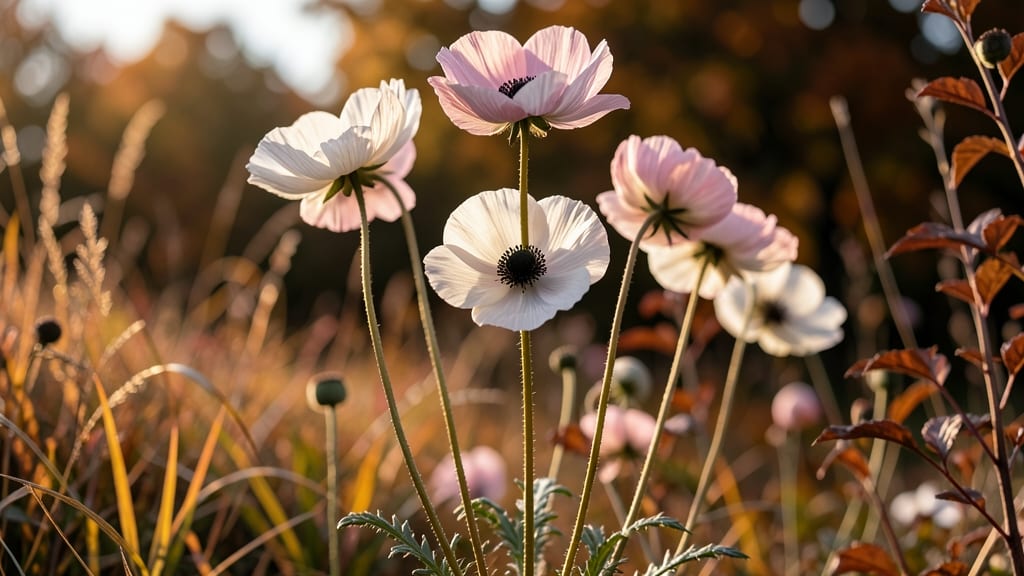 Japanese Anemones for Graceful Elegance