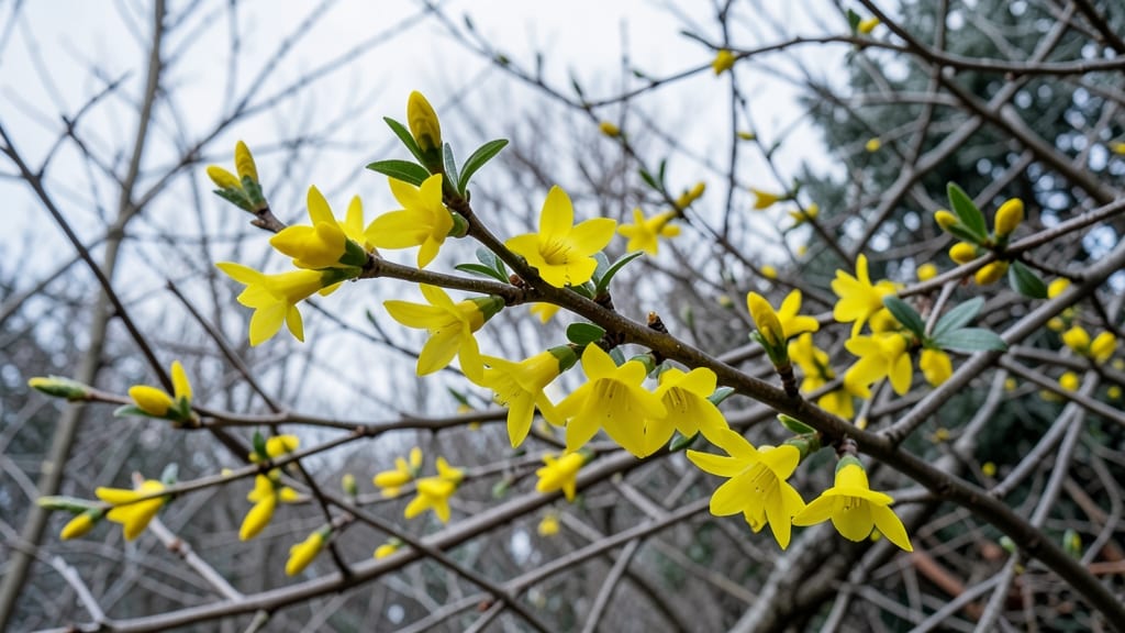 Winter Jasmine Fragrant Yellow Blooms