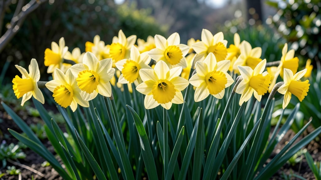 Daffodils Cheerful Yellow Beauty