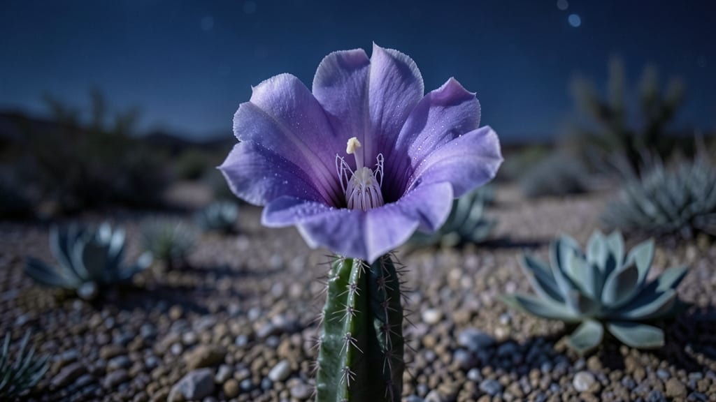 Night-Blooming Cereus Cactus Flowers