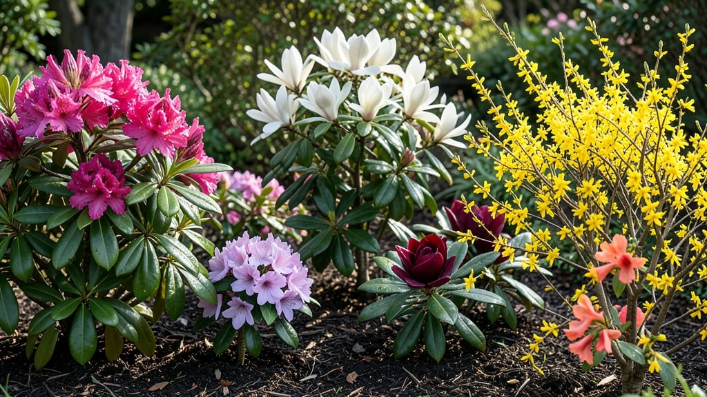 Spring Bloom Bushes: Heat-Triggered Purple Rebloom Magic