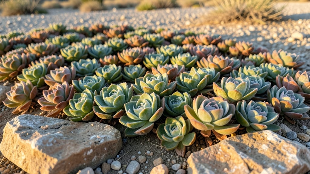 Hens and Chicks with Rosette Leaves