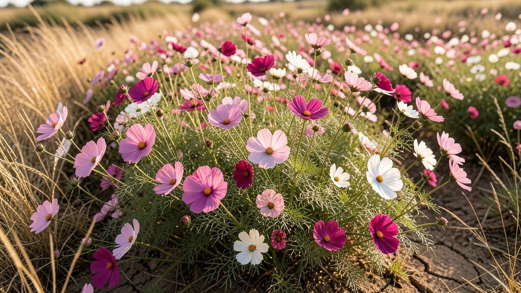 Cosmos Bipinnatus: Effortless Airy Blooms for Pollinators