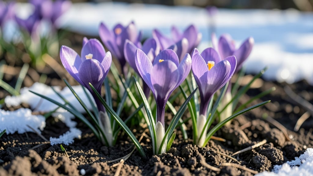 Crocus: Tiny Purple Stars for Early Pollinators