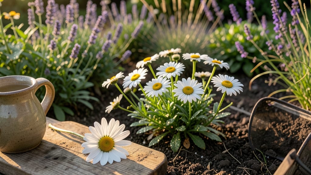 Shasta Daisy Leucanthemum: Classic White Blooms