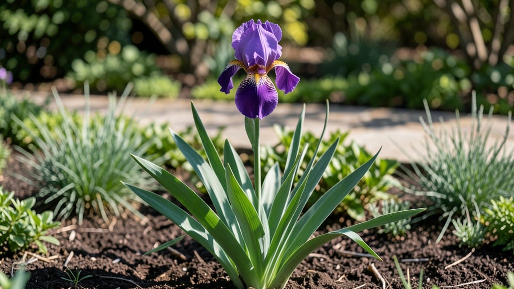 Iris Flower Bloom Time: Fragrant Purple Spikes That Return Yearly After Frost