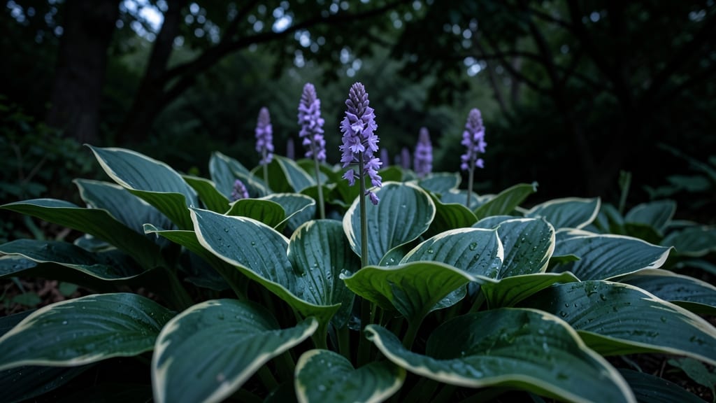 Hosta Plant Hybrids with Lavender Blooms