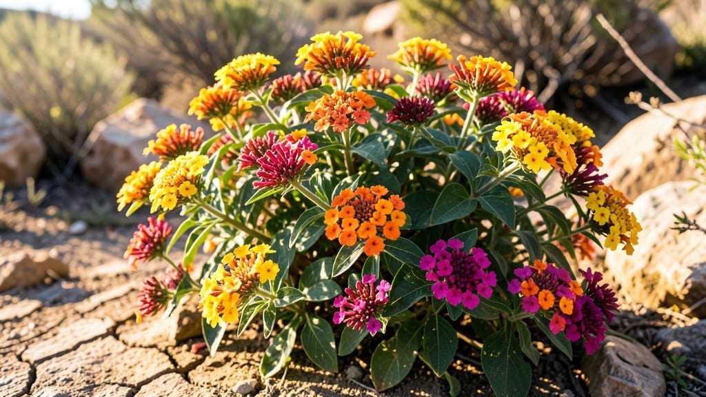 Lantana's Long-Blooming Colorful Clusters