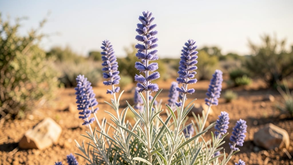 Dwarf Russian Sage for Airy Blue Blooms