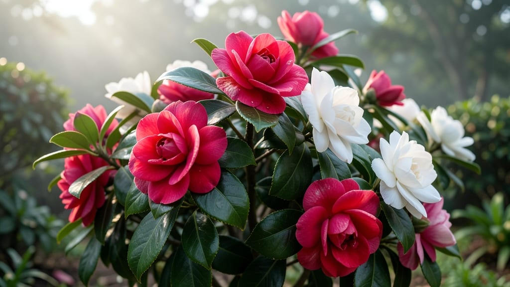Camellia Japonica: Luxurious Tropical Bloom