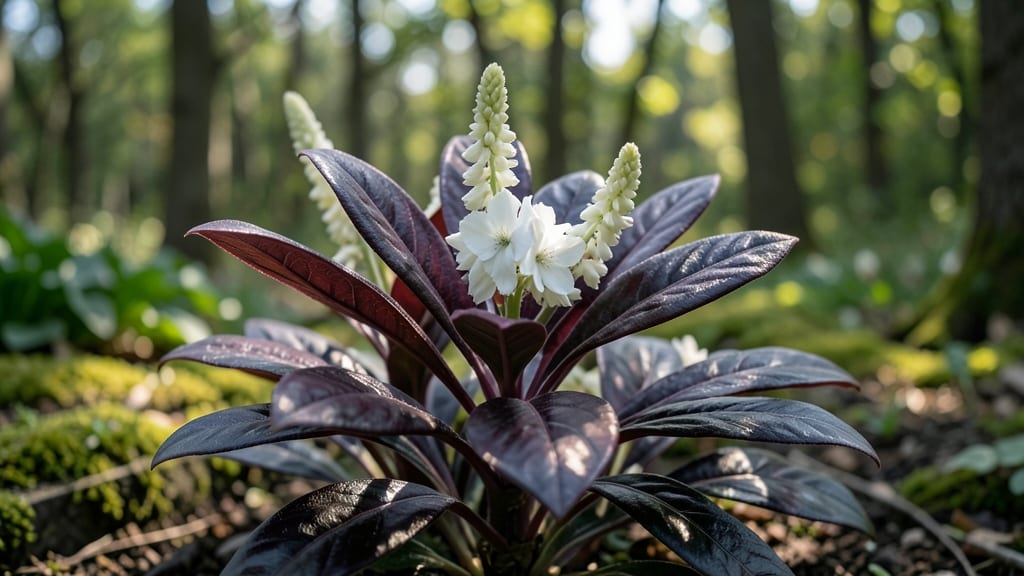 Coral Bells 'Diabolic' with Deep Purple Foliage