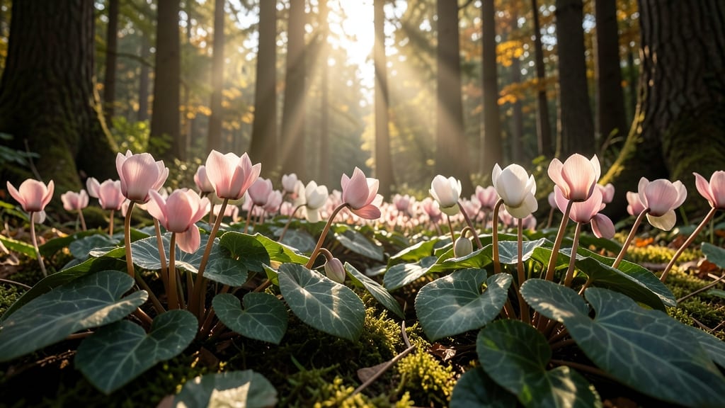 Cyclamen (Cyclamen hederifolium)