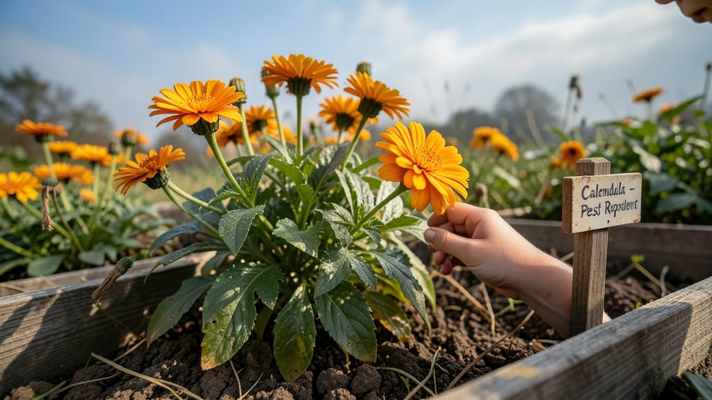Calendula with Golden Petals