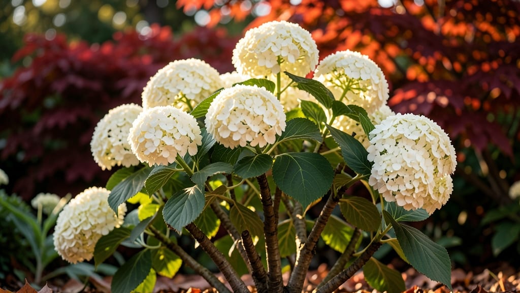 Oakleaf Hydrangea 'Snow Queen' with Stunning Fall Color