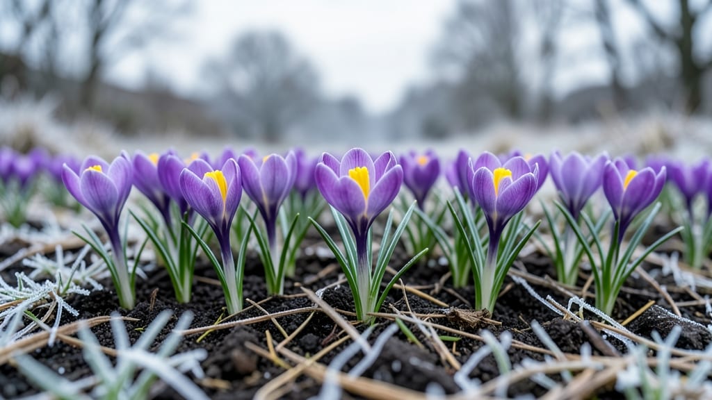 Crocuses: Purple and Yellow Ground Cover Stars
